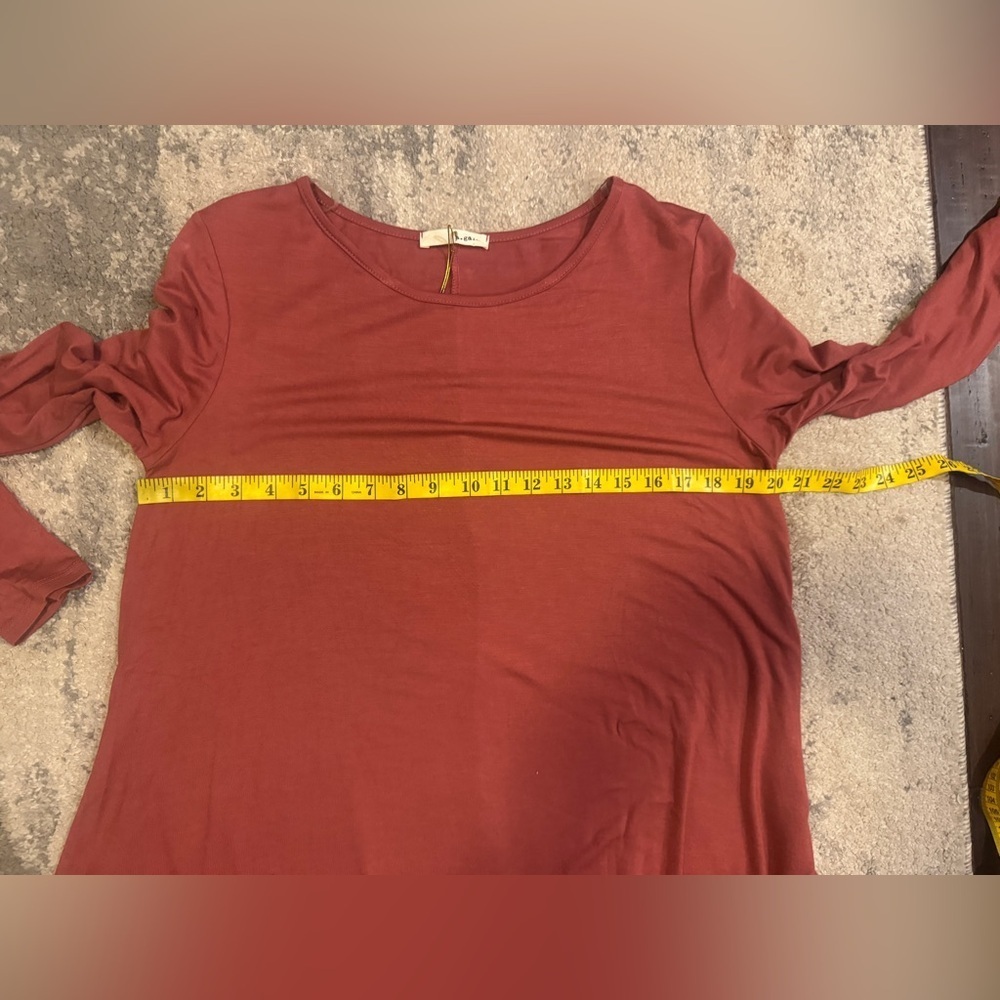 A.Gain Mauve Long Sleeve Dress - Picture 5 of 6